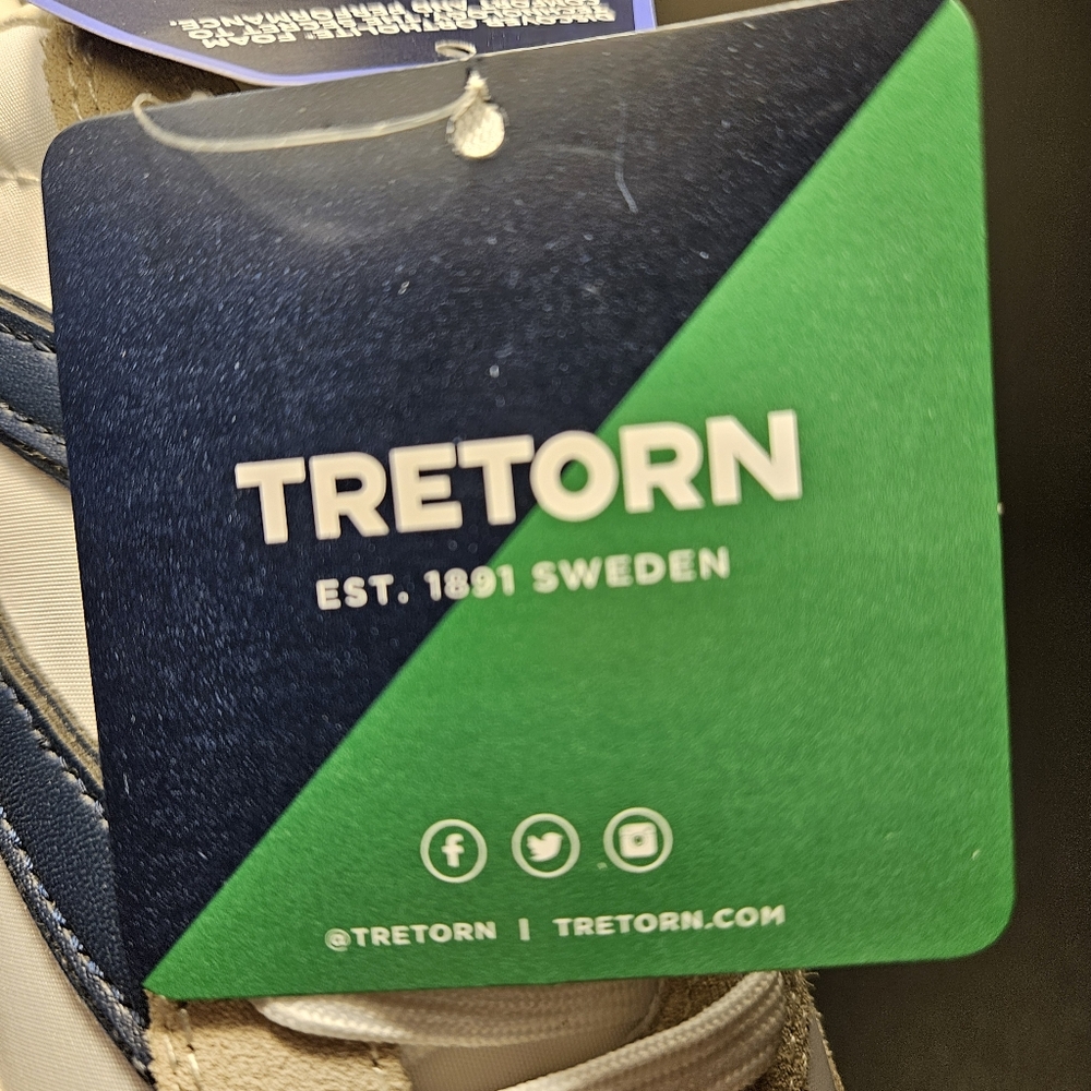 Tretorn Rawlins Sneaker Made In Sweden Navy Creme White Tennis Shoe - Picture 12 of 14
